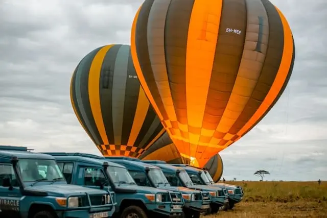 Balloon safari in Serengeti, Tanzania